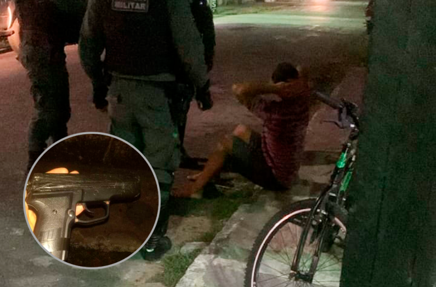 Suspeito de roubo é preso pela Polícia Militar na Vila Peri